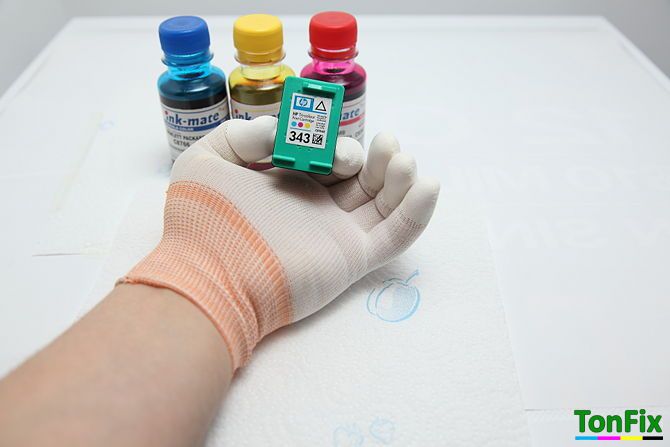 перед заправкой одеваем перчатки перед заправкой hp одеваем перчатки