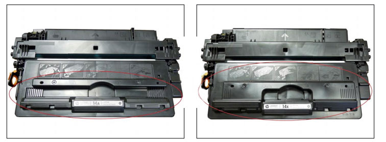 відмінності між картриджами HP CF214X (14X) та HP CF214A (14A)