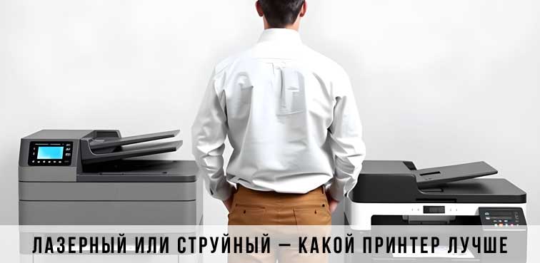 какой принтер выбрать струйный или лазерный