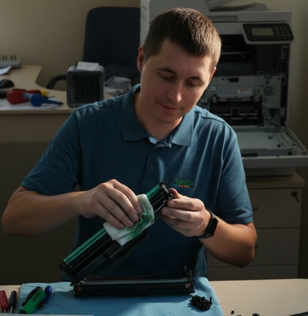 Чистка картриджа