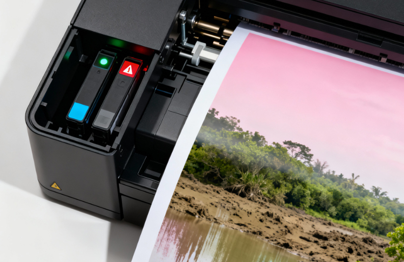 Блеклая цветная печатать принтера Блеклая цветная печатать принтера