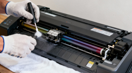 Засорение печатающей головки Засорение печатающей головки