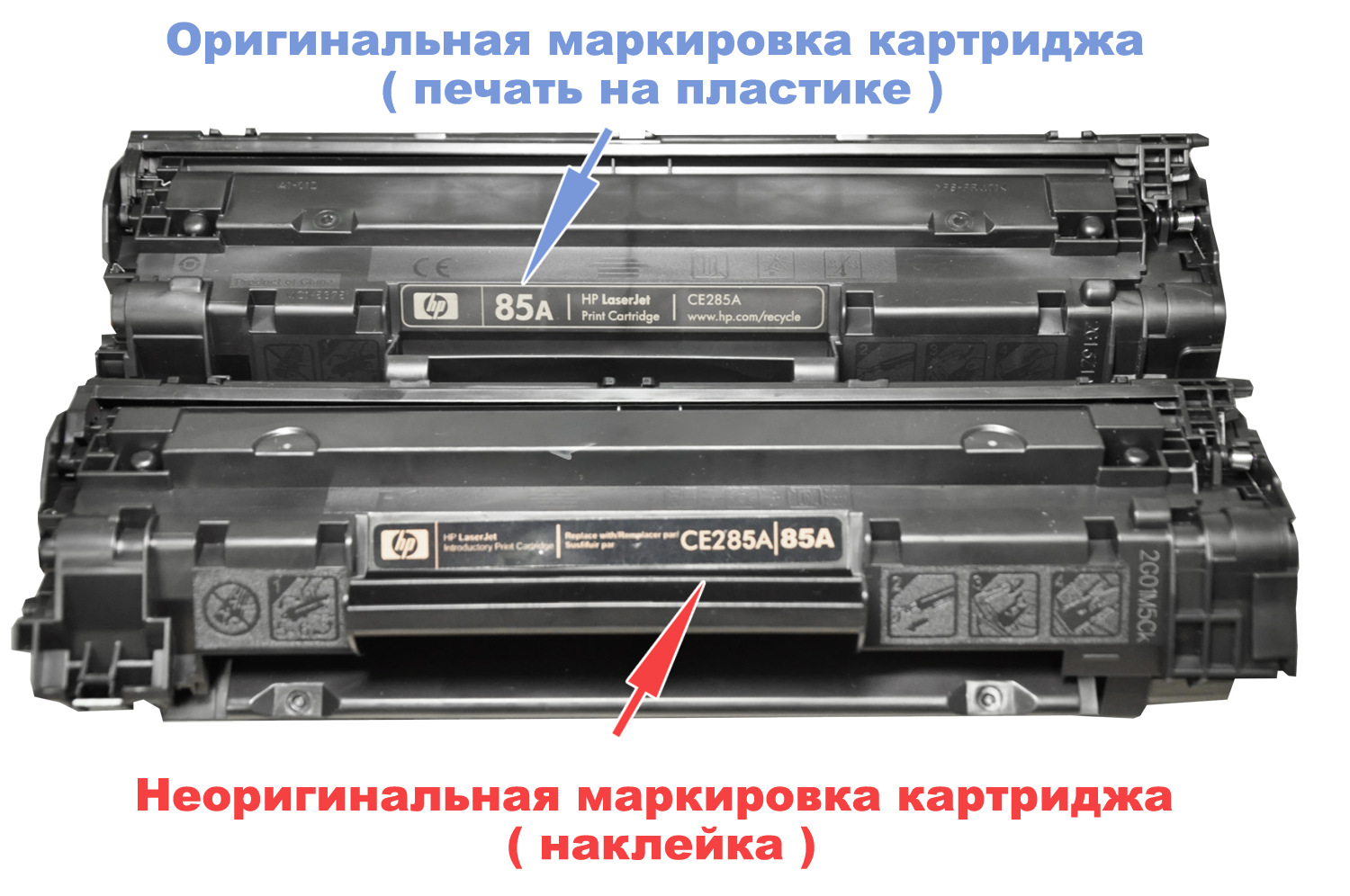 Как отличить оригинальный картридж от подделки