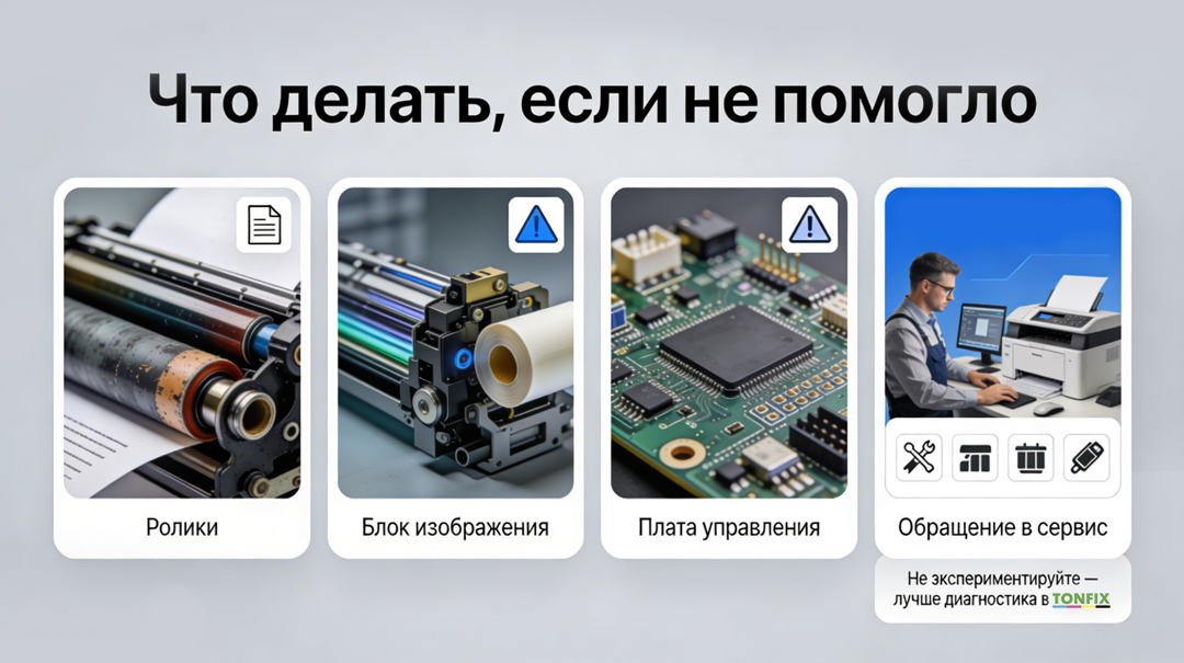 Что делать - принтер не допечатывает страницу до конца