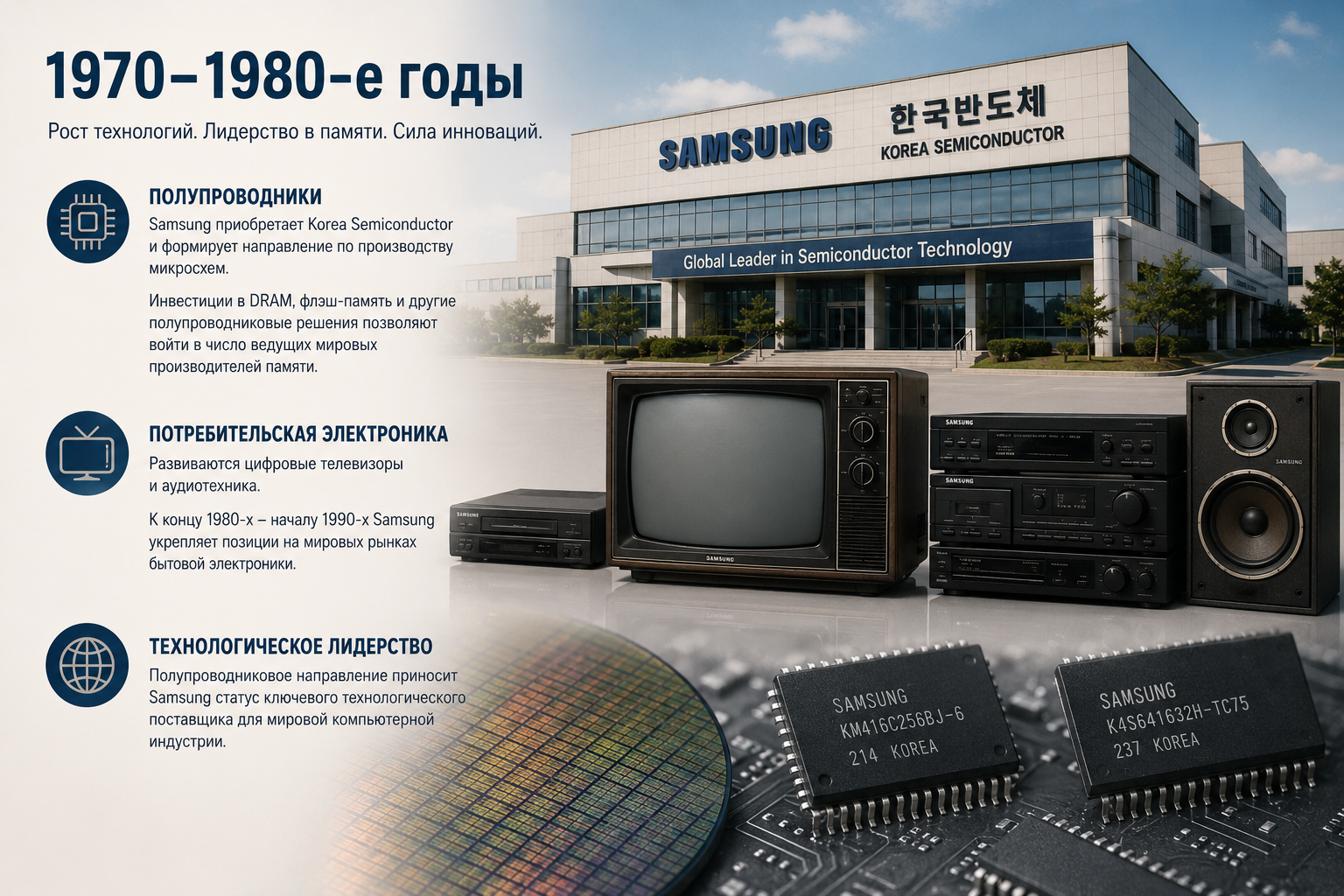Samsung 1970–1980-е годы Samsung 1970–1980-е годы