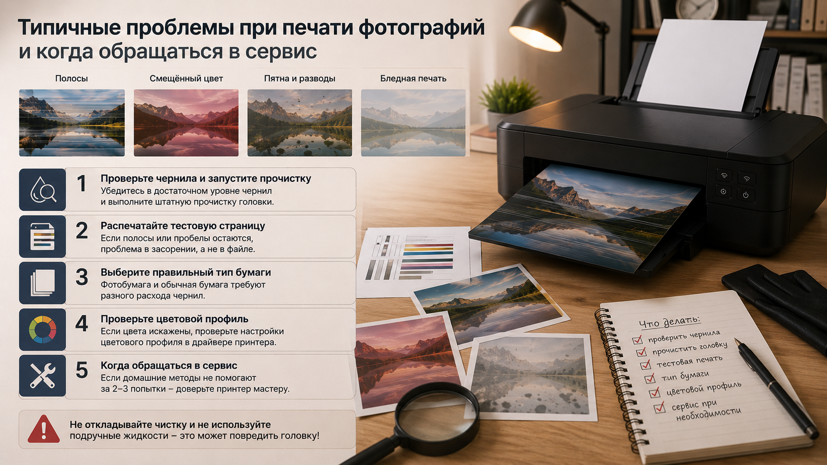 Проблемы при печати фотографий Проблемы при печати фотографий