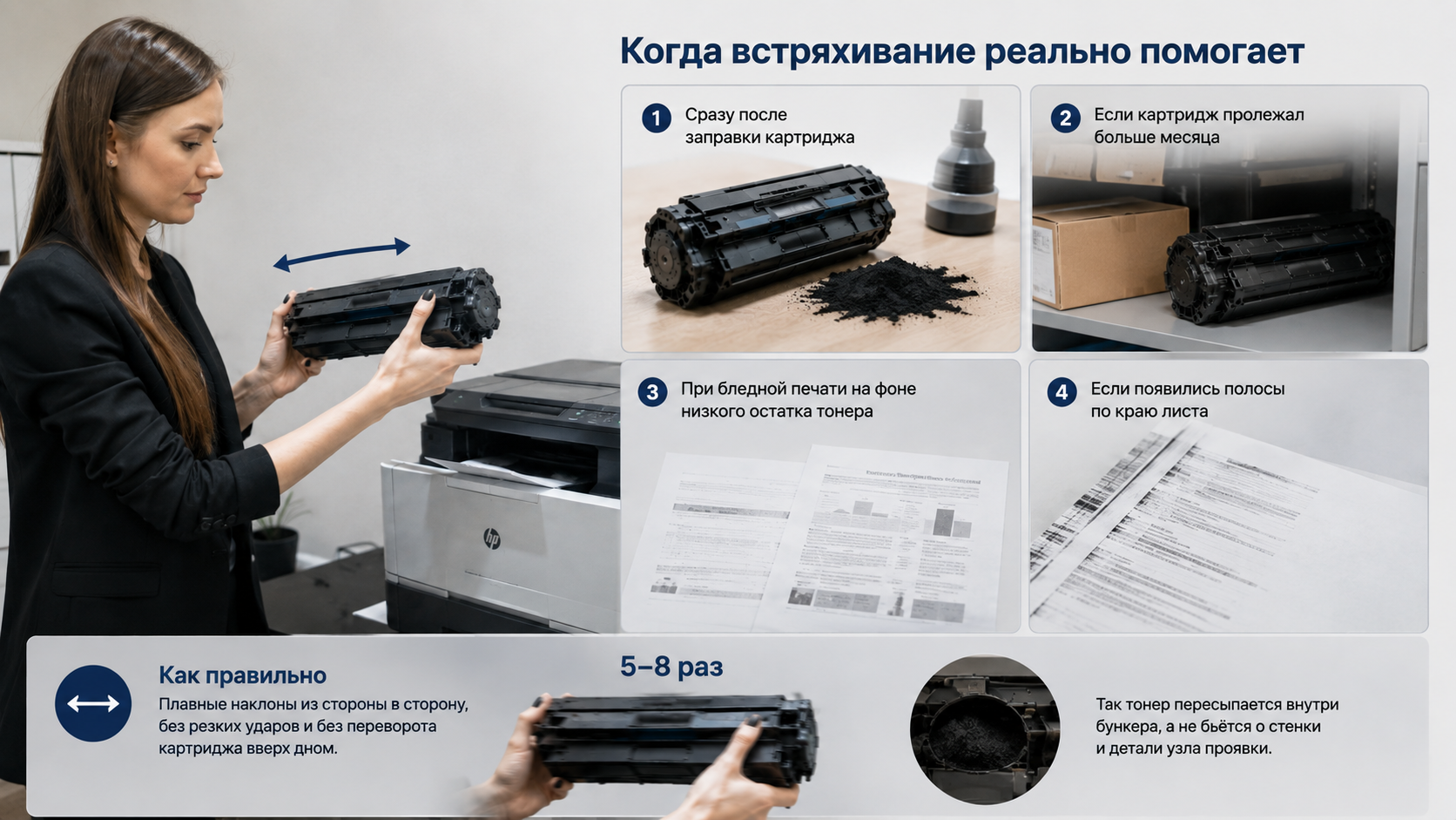 Как правильно трясти картридж для принтера Как правильно трясти картридж для принтера
